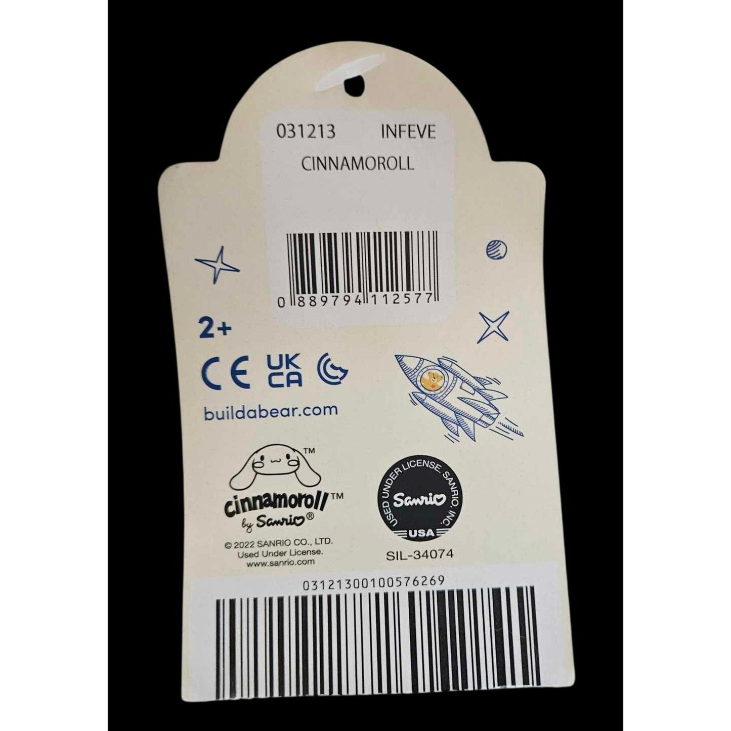 Build-A-Bear Workshop Cinnamoroll Plush Toy Soft White Bunny 16" Cute & Cuddly