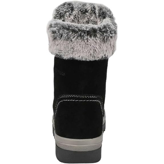 Storm By Cougar Womens Waterproof Suede Boots With Faux Fur Collar & Slip-Resistant Outsole Size 8