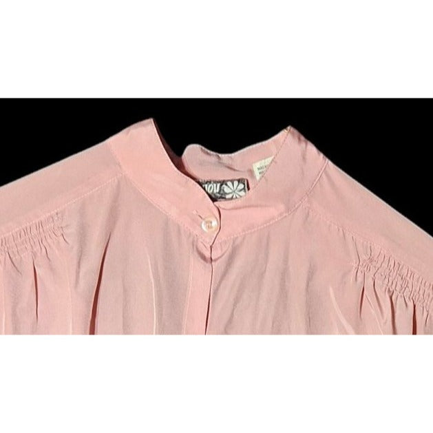 Fashion Conspiracy Womens Small Pink Button-Up Blouse