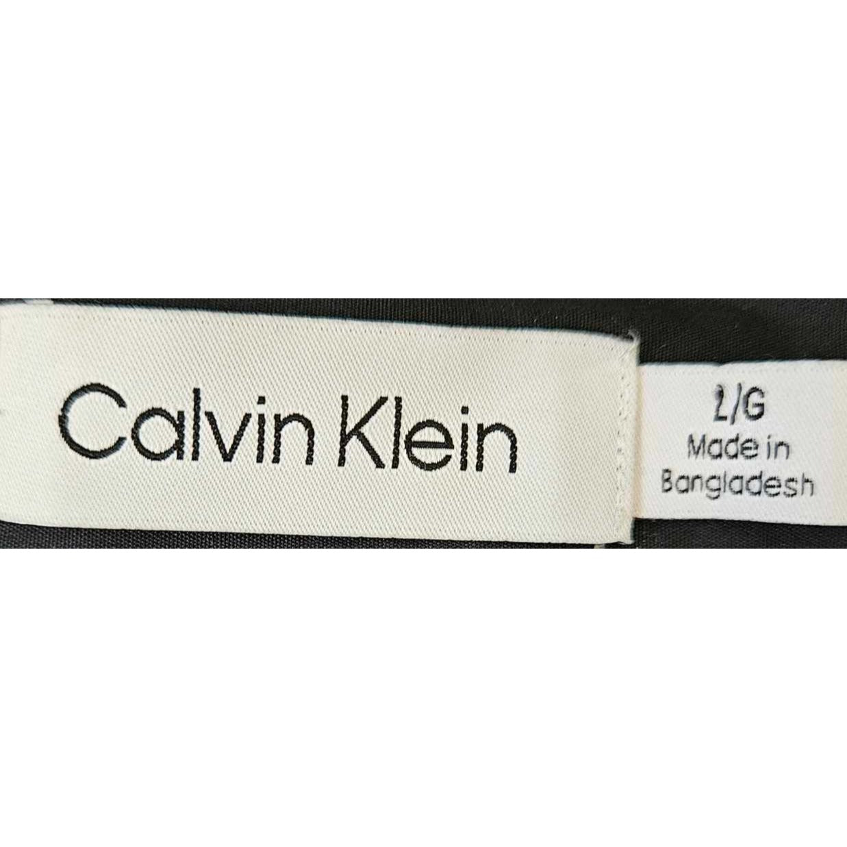 Calvin Klein Men's Red & Gray Plaid Button-Up Shirt, Long Sleeve, Casual Style. New with Tags.