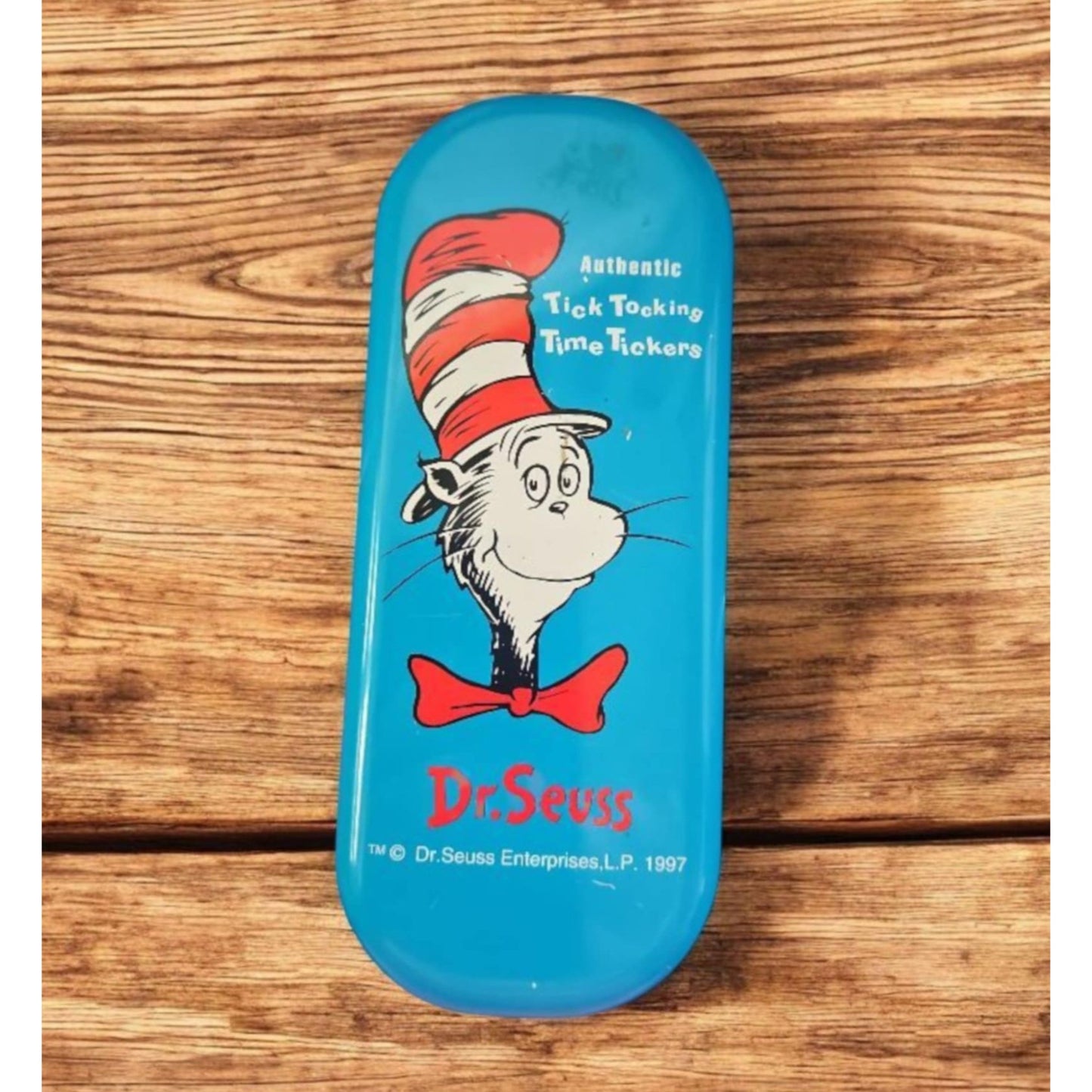 Dr. Seuss Authentic Tick Tocking Time Tickers Clip-On Watch With Case