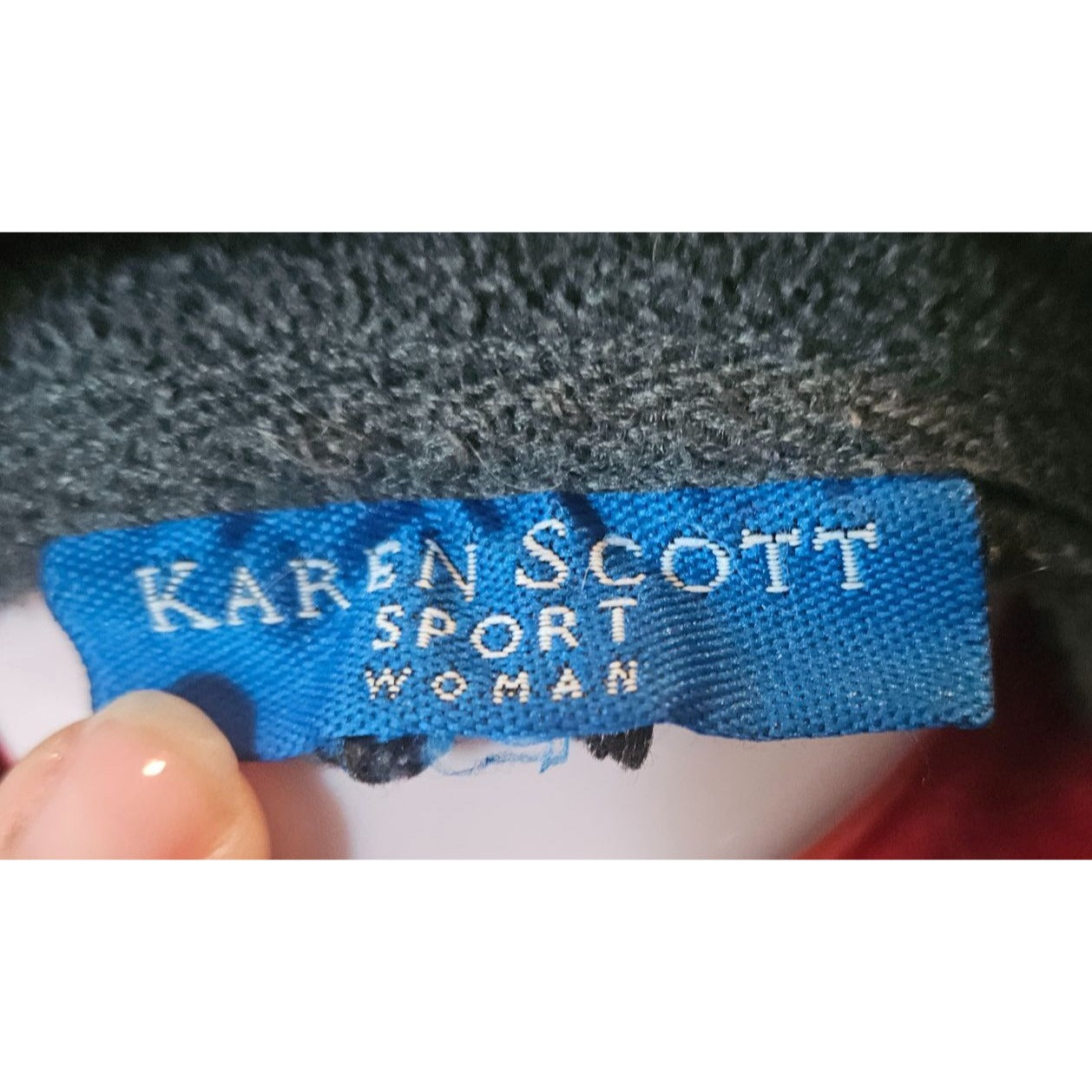 Karen Scott Sport Womens Zip-Up Sherpa Jacket With Adjustable Waist.