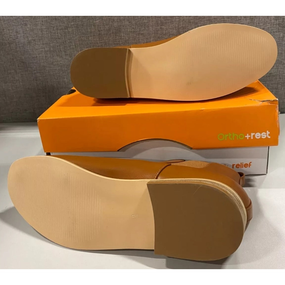 Ortho+Rest Comfort & Relief Leather Chelsea Boots Size 8