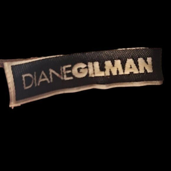 Vintage Diane Gilman size small Silk Brown Blouse