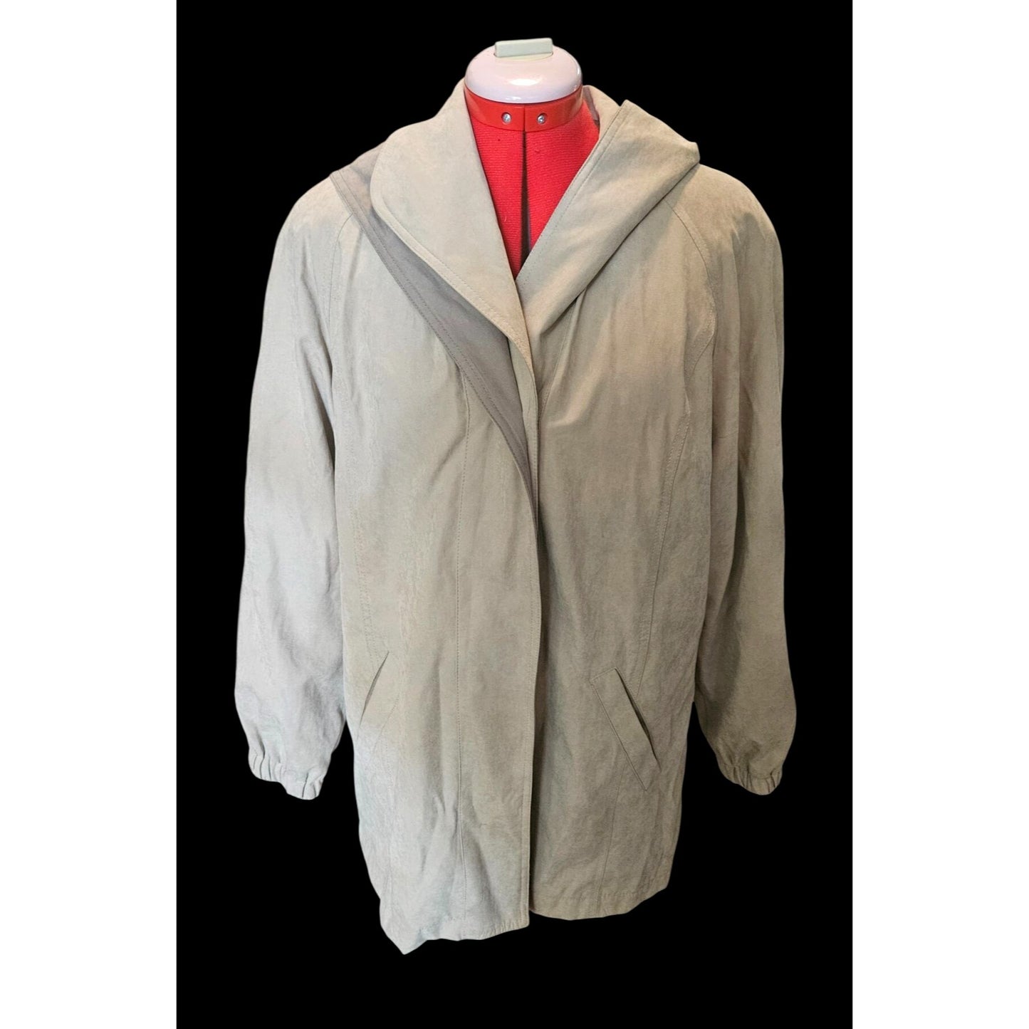 Vintage Lightweight Hooded Jacket With Pockets size(M)