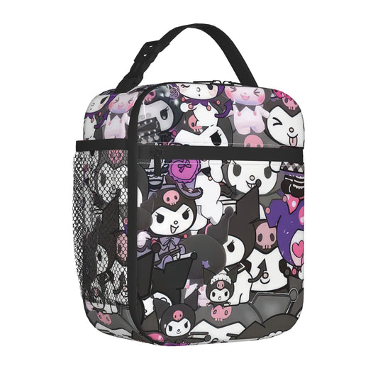 Kuromi-Themed Insulated Lunch Bag With Fun Cartoon Design