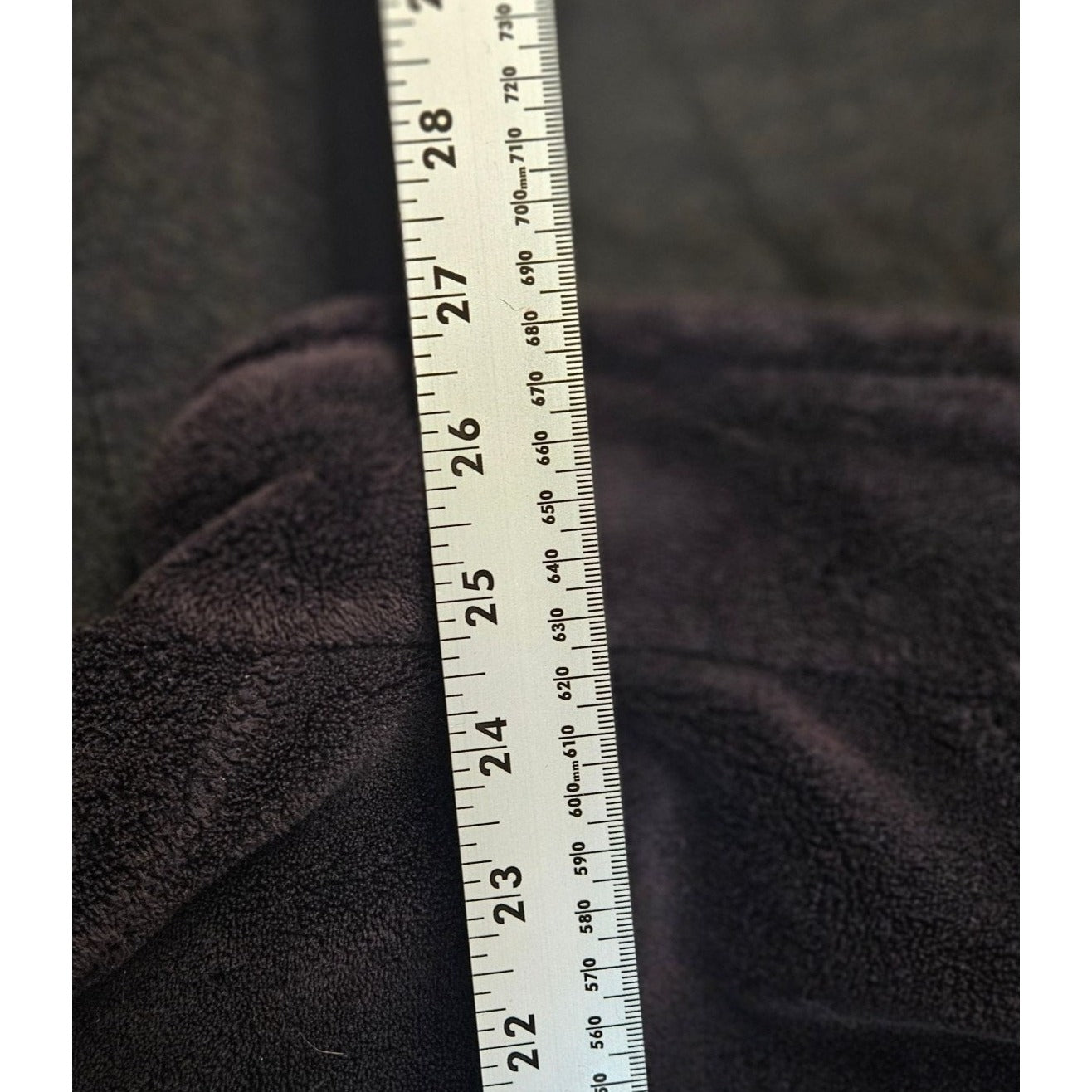 Avalanche Black Fleece Full-Zip Jacket With High Collar & Zippered Pockets For Men Size Medium