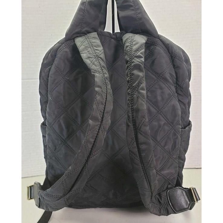 Marc Jacobs Quilted Nylon Backpack With Top Handles & Adjustable Straps Certified Authentic