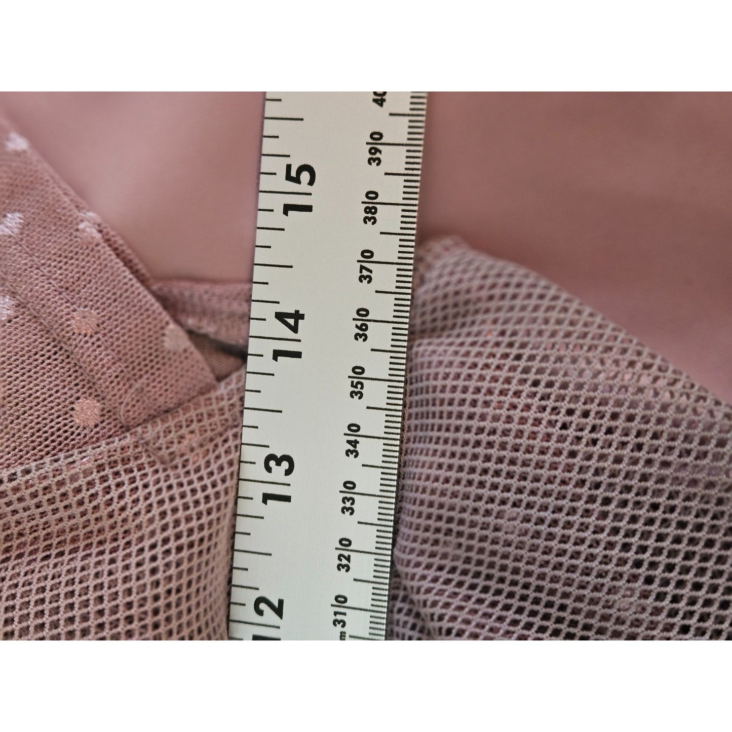 Sheer Polka Dot Mesh Cowl Neck Top