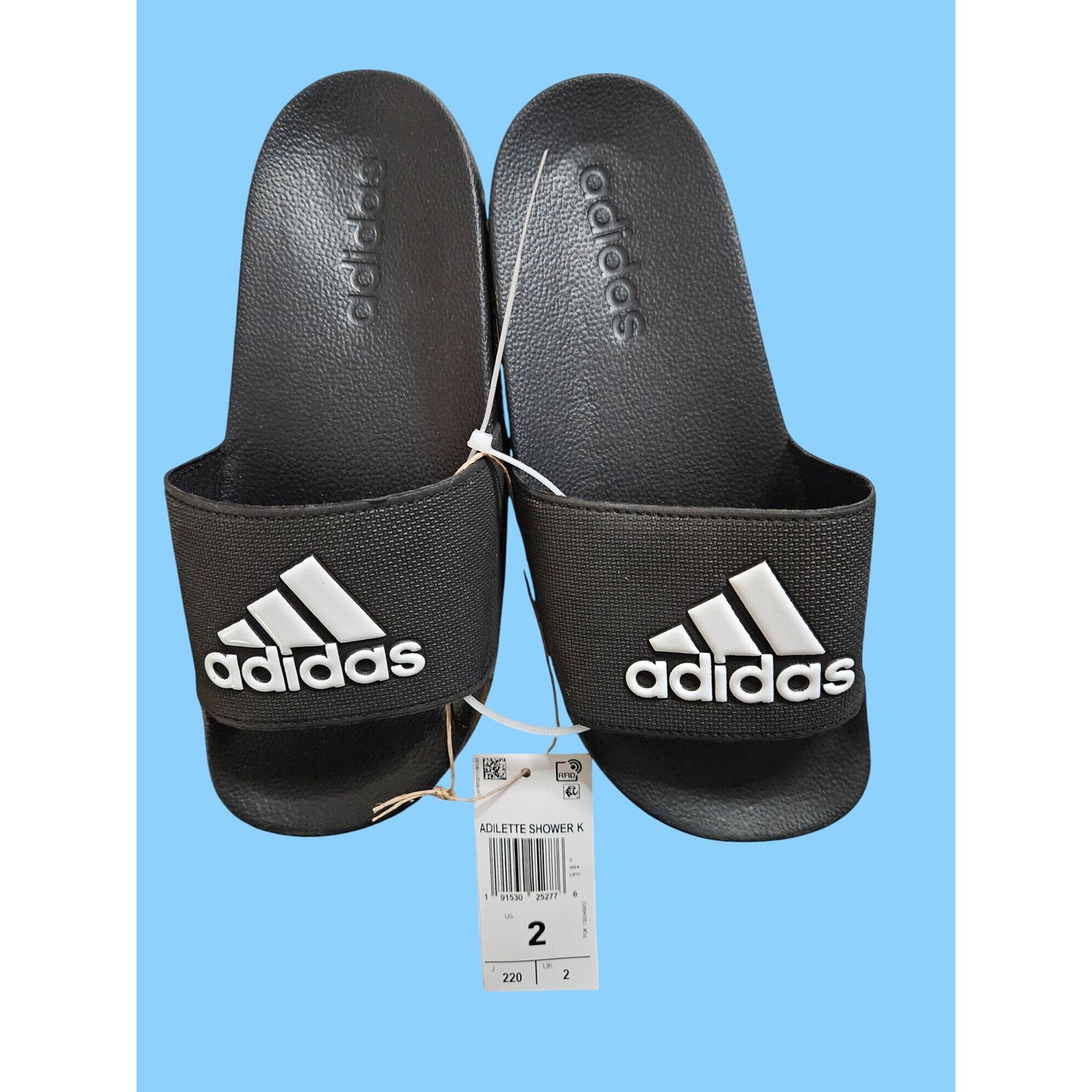Adidas Adilette Shower K Slides Black US Kids Size 2