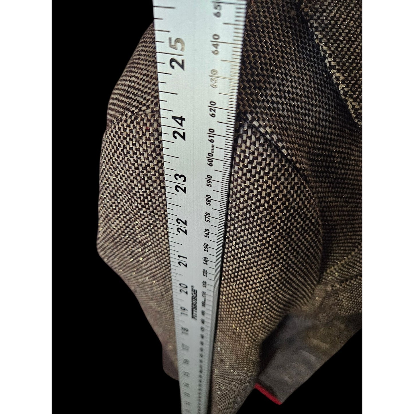 Vintage Brown wool Tweed women's Jacket With Button Accents & Pockets