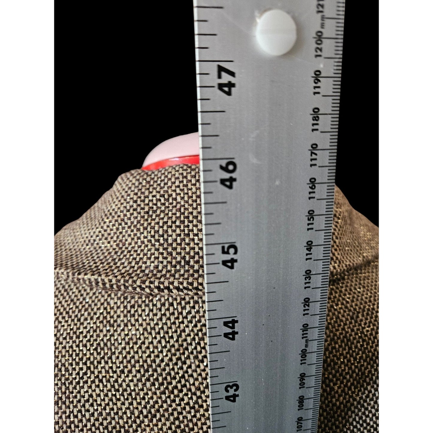 Vintage Brown wool Tweed women's Jacket With Button Accents & Pockets