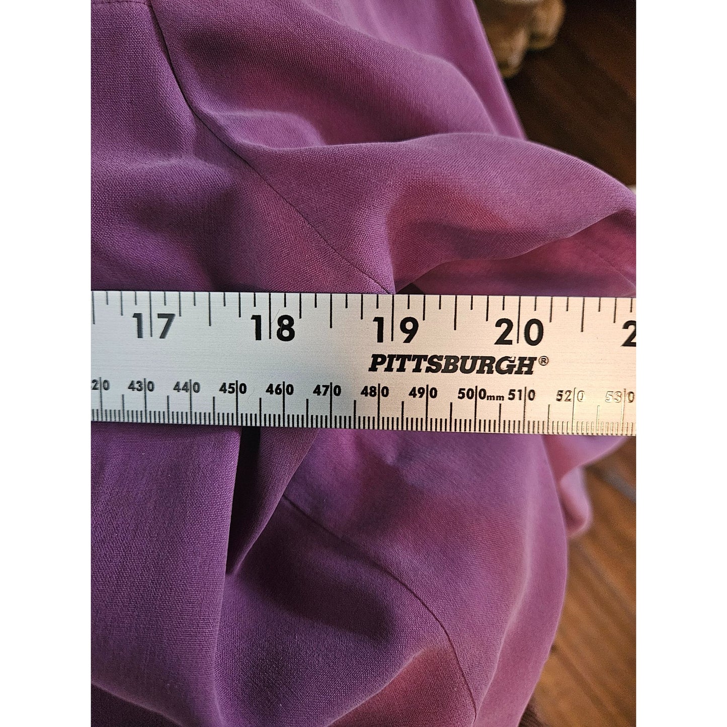 Annie Alexander Womens Purple Button-Up Shirt - Size L