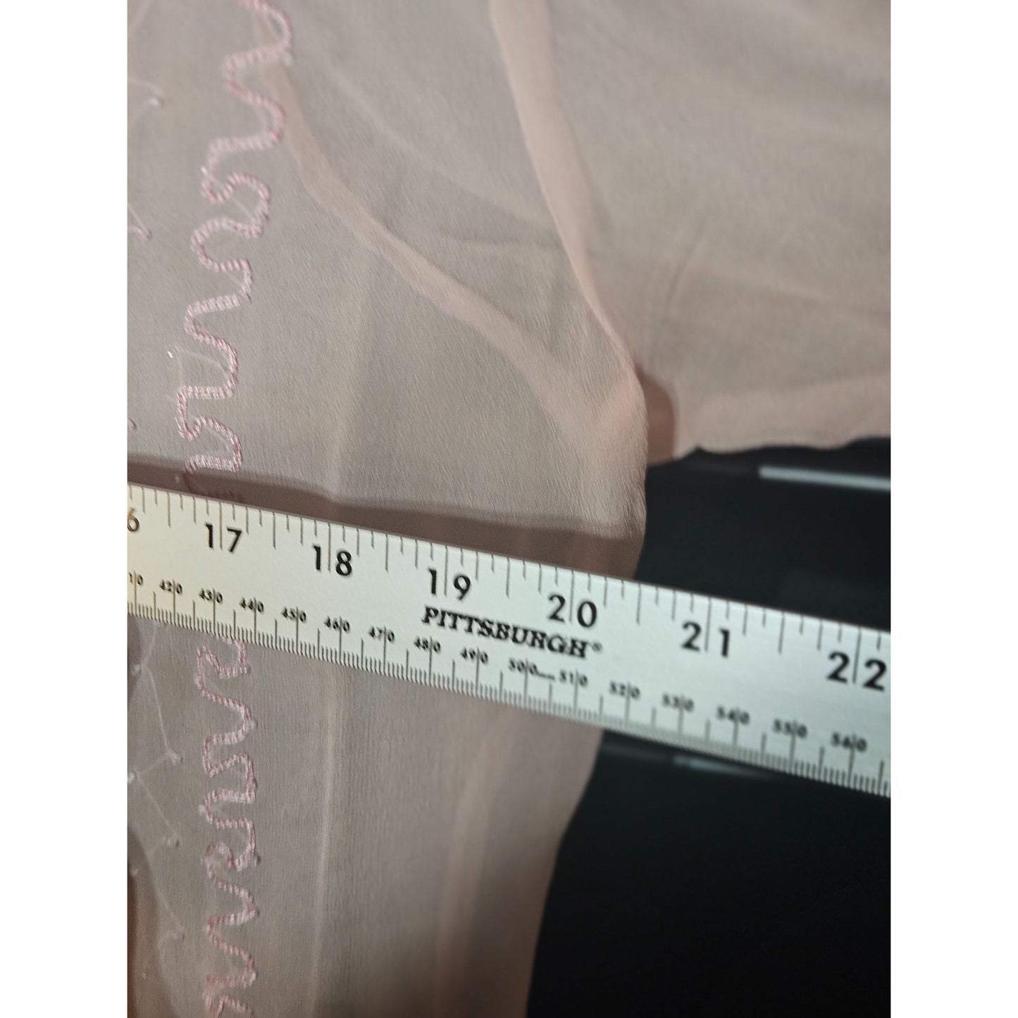 Vintage Inspired Sheer Pink Embroidered Boho Blouse