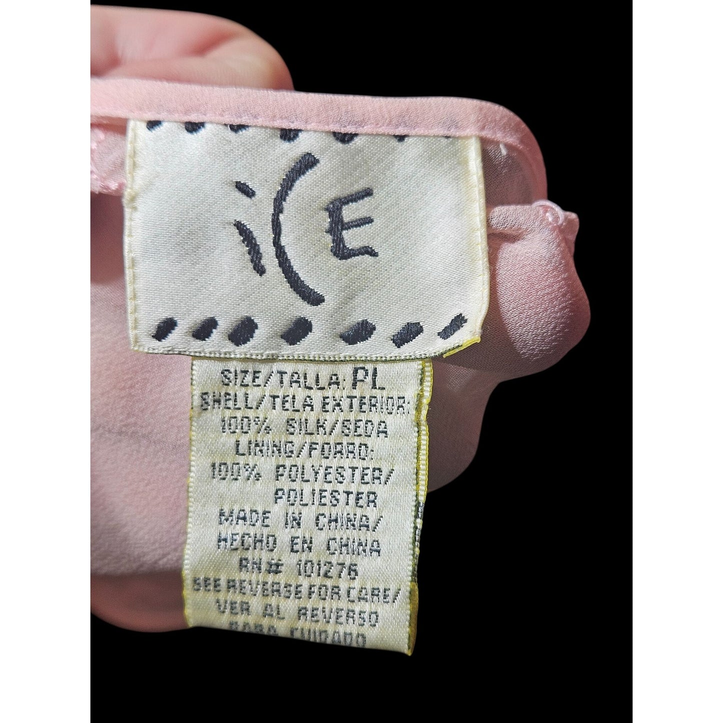 Vintage Inspired Sheer Pink Embroidered Boho Blouse