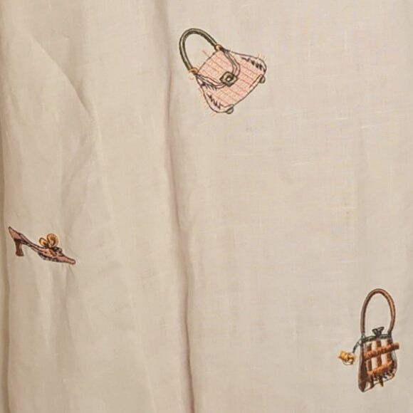 Vintage early 90's Edward Irishlinen XL with shell buttons