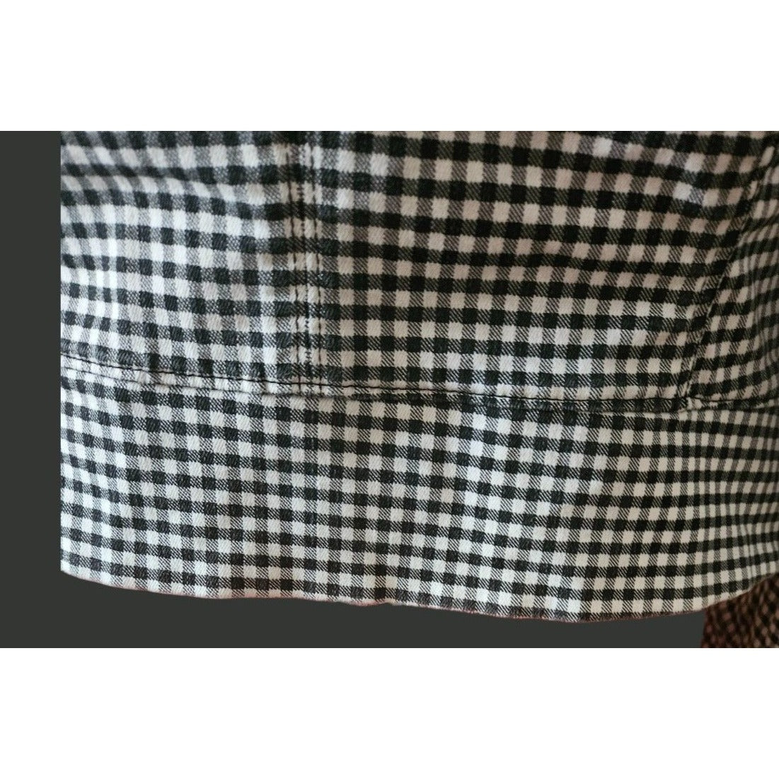 White House Black Market Womens Gingham Jacket Size 10