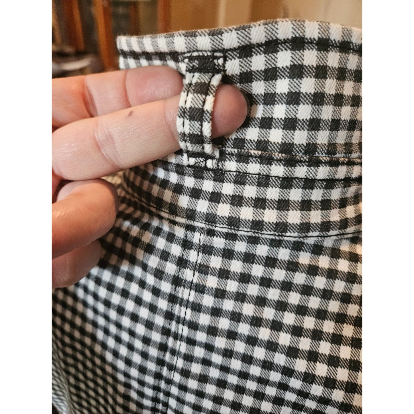 White House Black Market Womens Gingham Jacket Size 10