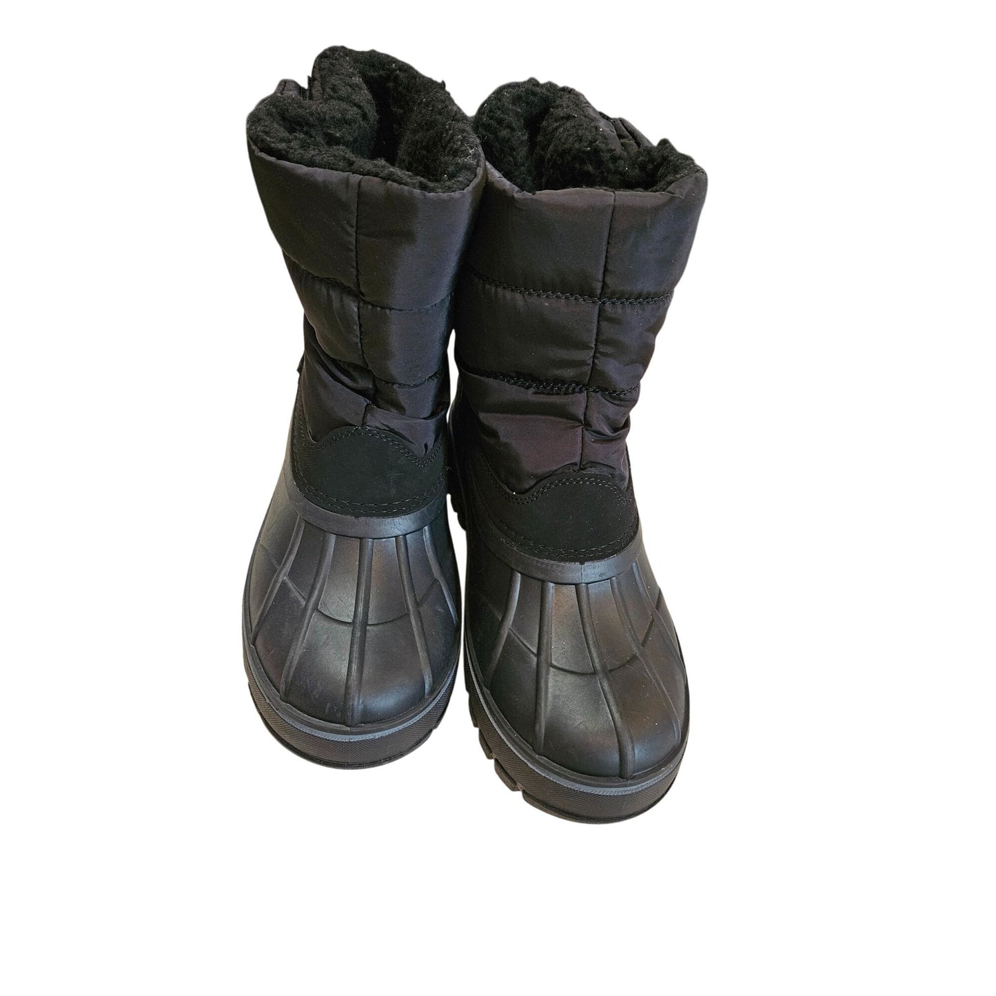 Lands End Youth Flurry Max Snow Boots Size 6 Black Waterproof Insulated Winter Shoes