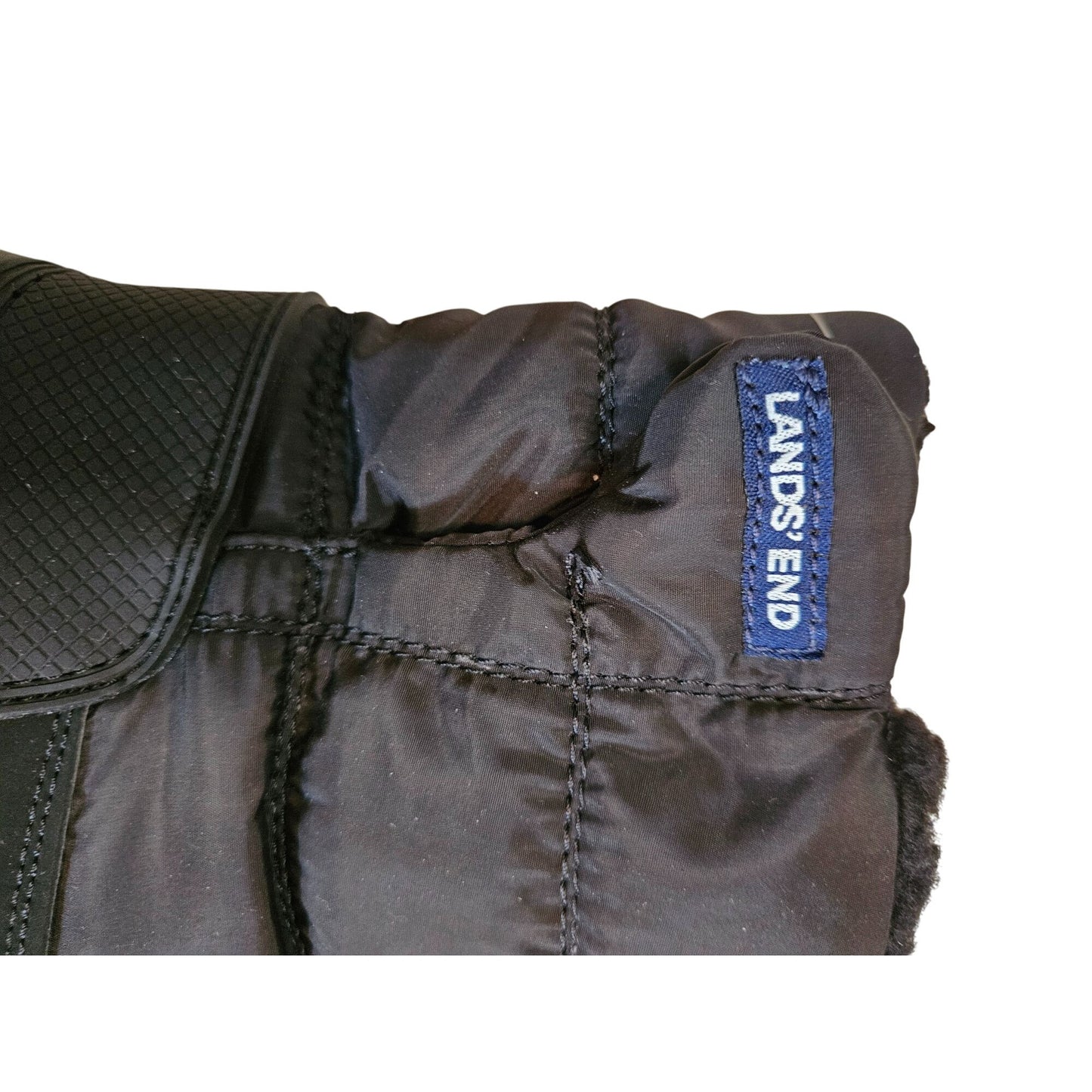 Lands End Youth Flurry Max Snow Boots Size 6 Black Waterproof Insulated Winter Shoes