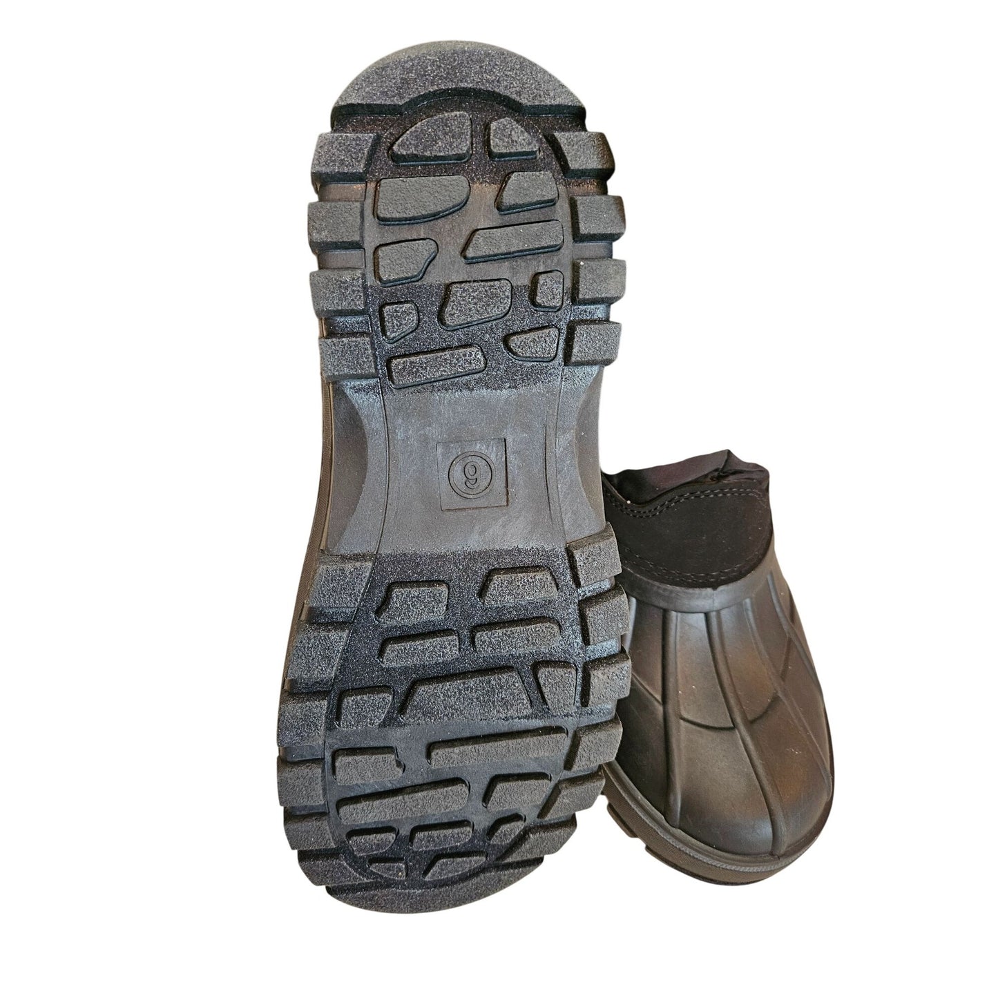 Lands End Youth Flurry Max Snow Boots Size 6 Black Waterproof Insulated Winter Shoes