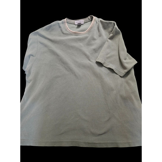 Eddie Bauer Mens XL Green Crew Neck T-Shirt 100% Cotton Casual Wear