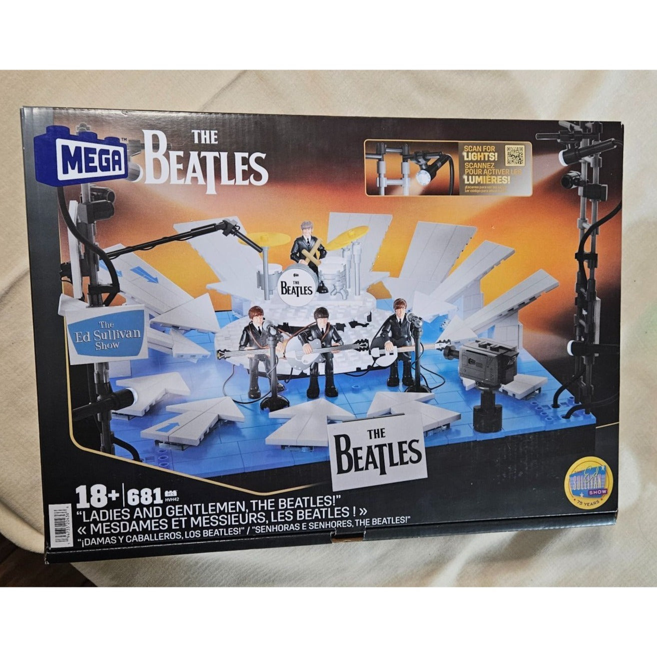 Mega The Beatles Ed Sullivan Show Building Set Brandnew 681 Pcs 18+ Collectors Edition