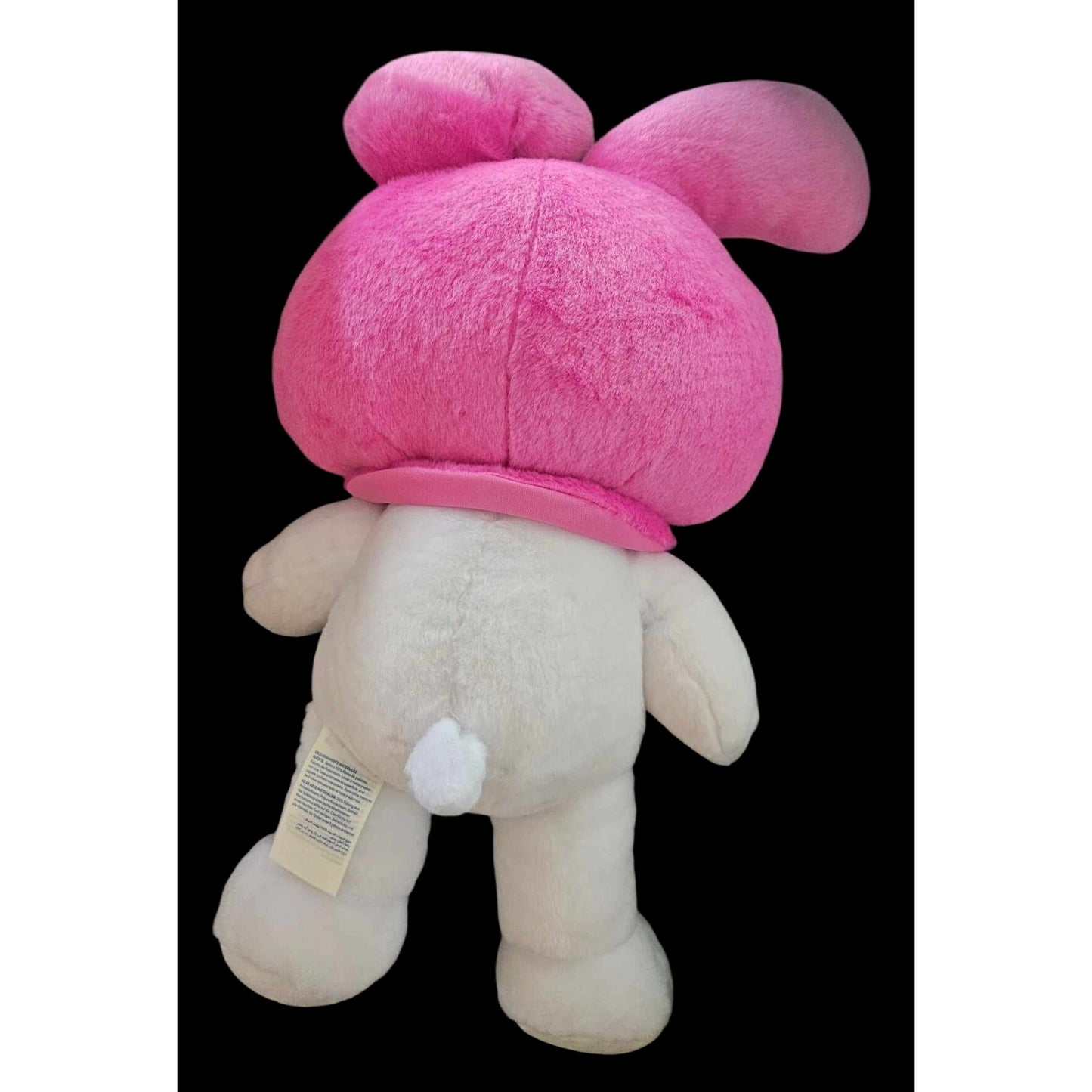 Build-A-Bear My Melody Plush Doll With Pink & White Fur Yellow Bow & Paw Print Details - Sanrio Collectible