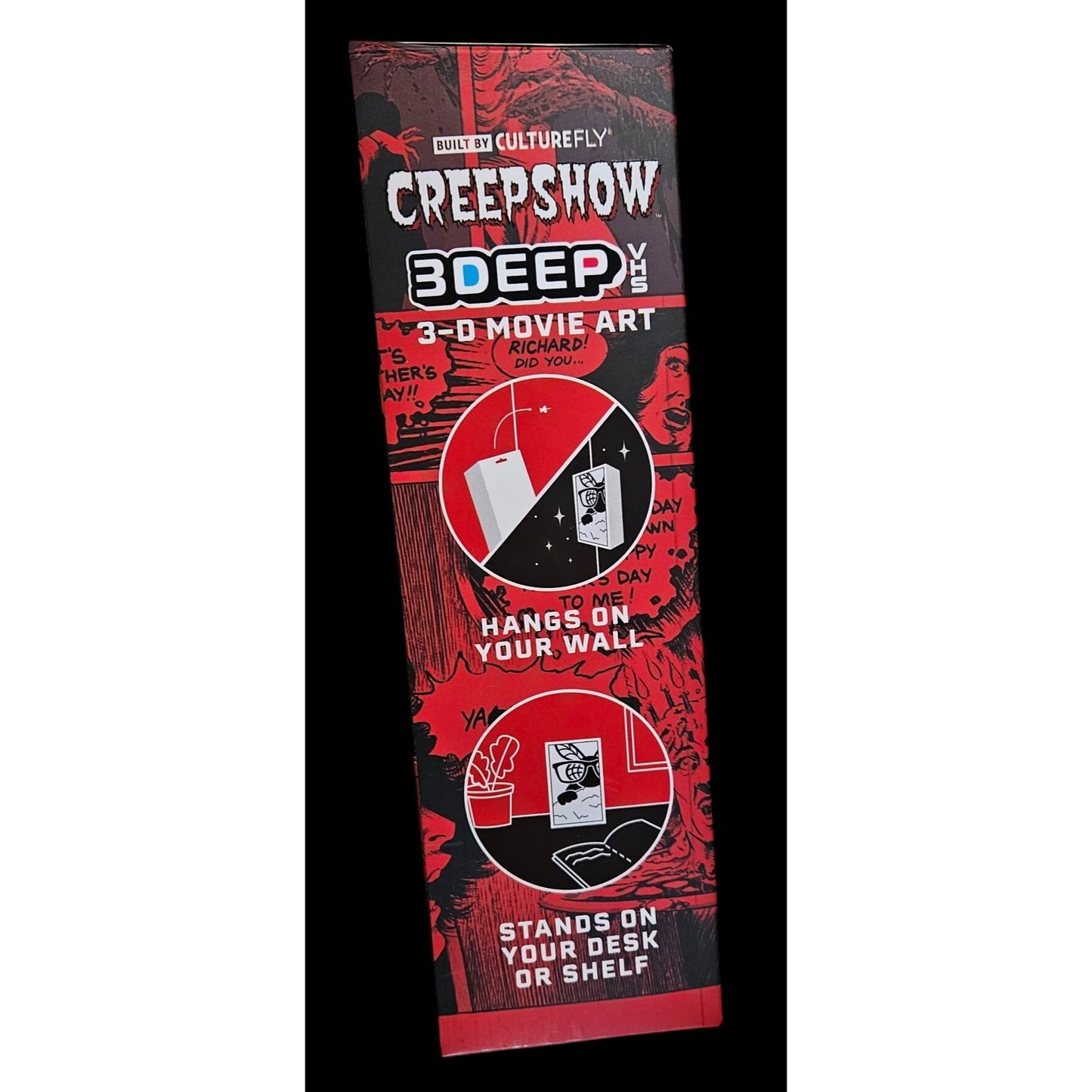 Creepshow 3Deep 3D Movie Art By Culturefly Horror Collectible Wall & Shelf Display For Ages 17+