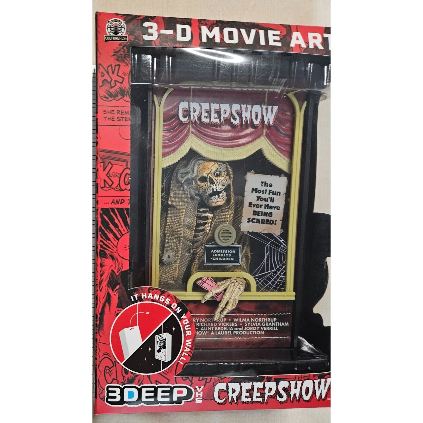 Creepshow 3Deep 3D Movie Art By Culturefly Horror Collectible Wall & Shelf Display For Ages 17+