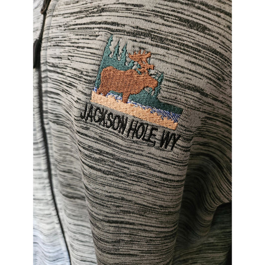 Renegade Club Jackson Hole WY Hoodie Jacket XXL Gray.