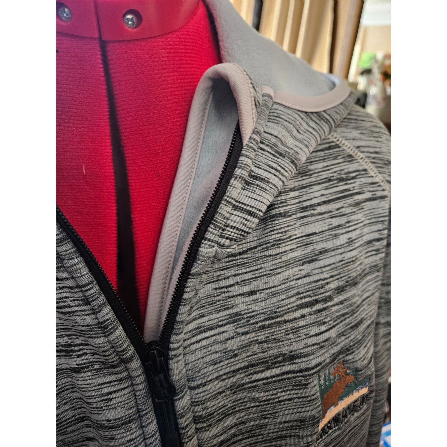 Renegade Club Jackson Hole WY Hoodie Jacket XXL Gray.