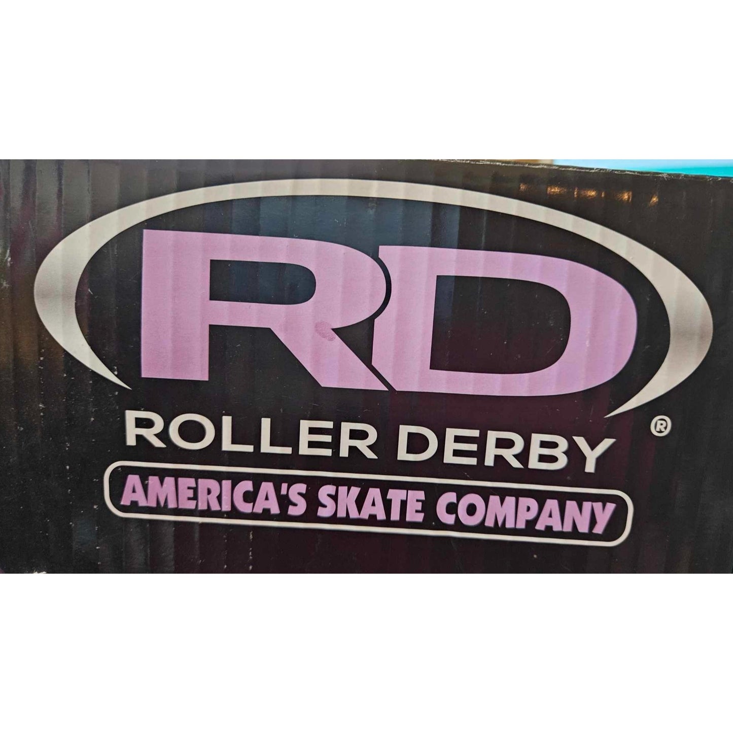 Roller Derby Adjustable Quad Skates For Kids Size 12-2 Purple/White Glitter Design Quick Fit System