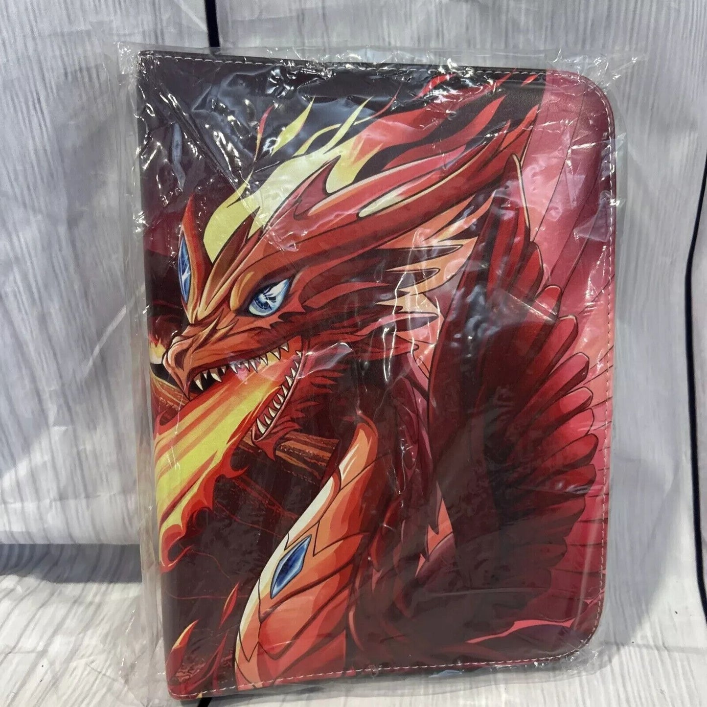 Pokeman Card Holder Binder Zip Closure Trading Cards