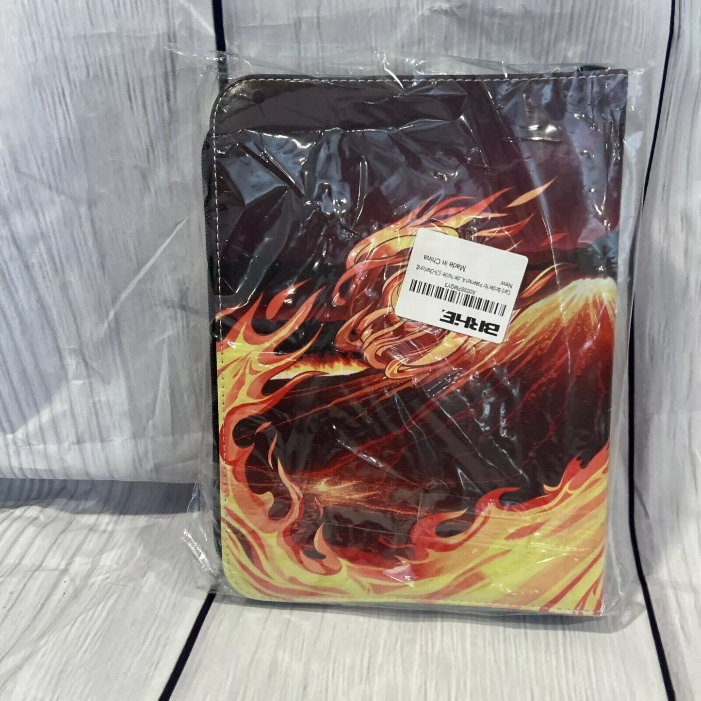 Pokeman Card Holder Binder Zip Closure Trading Cards