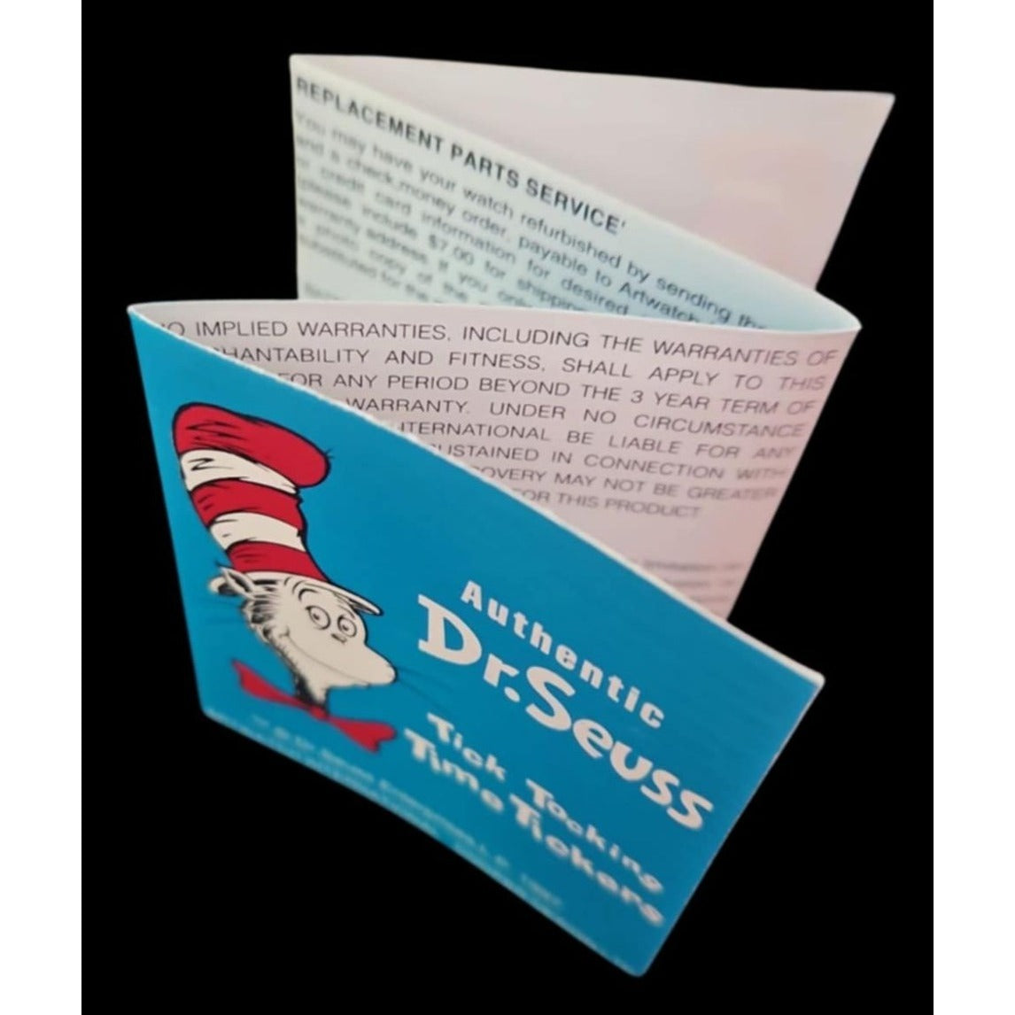 Dr. Seuss Authentic Tick Tocking Time Tickers Clip-On Watch With Case